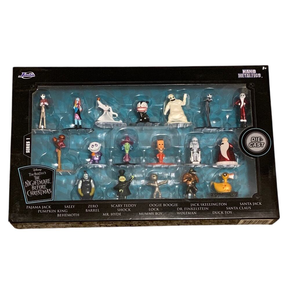 Nightmare Before Christmas Full Set Diecast Figures Nano Metalfigs NEW